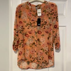 Kut From the Kloth Jasmine Floral Blouse - Size XL